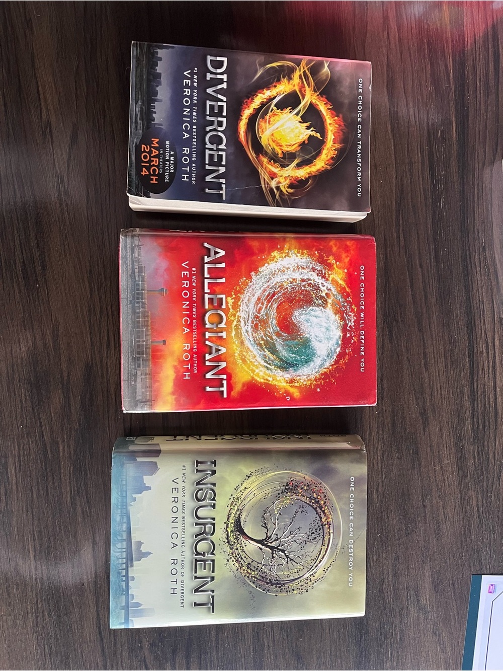 Divergent Series Paperback Book Set - - Red/Black/Green Covers
